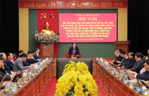 Hội nghị học tập, quán triệt các nghị quyết, chỉ thị, kết luận của Bộ Chính trị, Ban Bí thư Trung ương Đảng khóa XIII